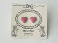 Pink Heart Earrings by West Cove