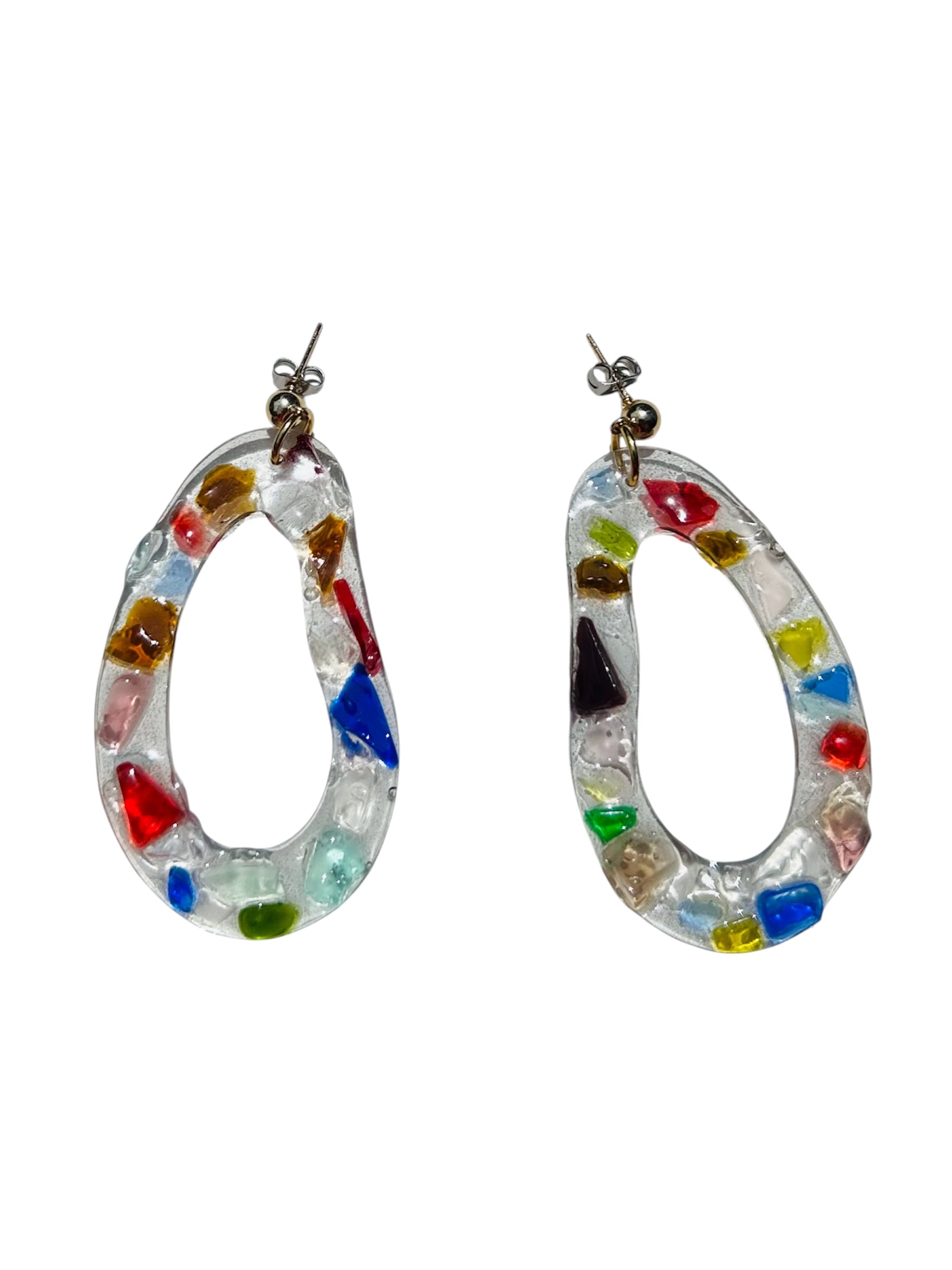 Beach Glass Earrings by West Cove