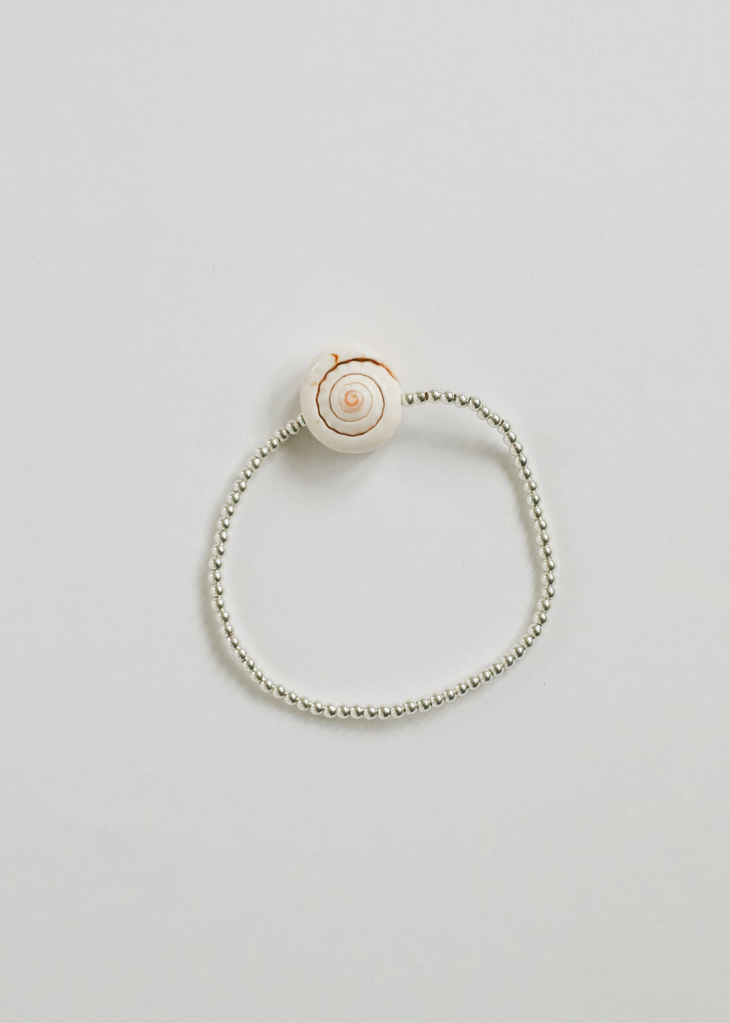 Sterling Silver + Sea Shell || Beaded Anklet or Bracelet by CanyonLeaf