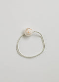 Sterling Silver + Sea Shell || Beaded Anklet or Bracelet by CanyonLeaf