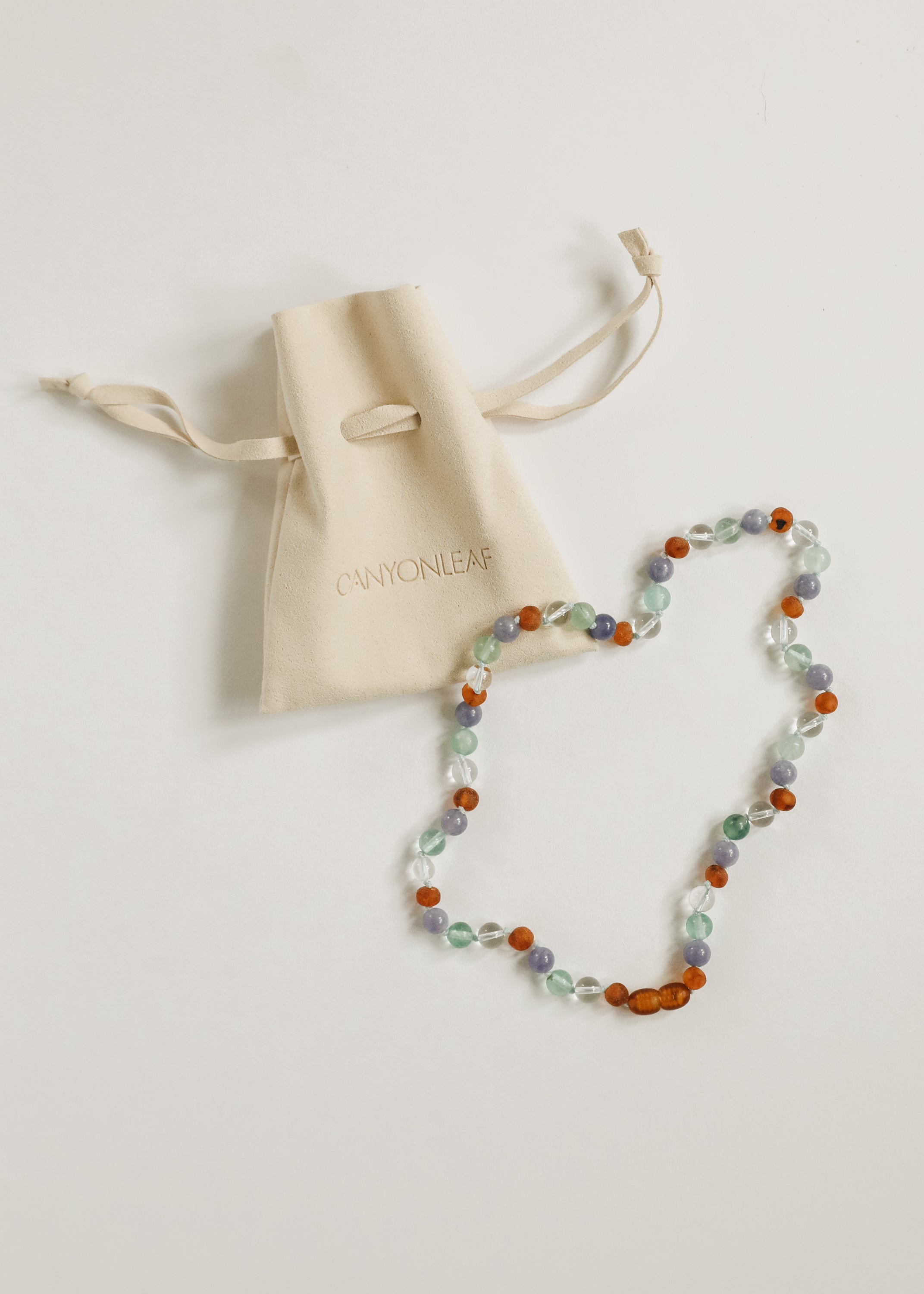 Baltic Sea Amber + Natural Gemstone || Beaded Necklace by CanyonLeaf