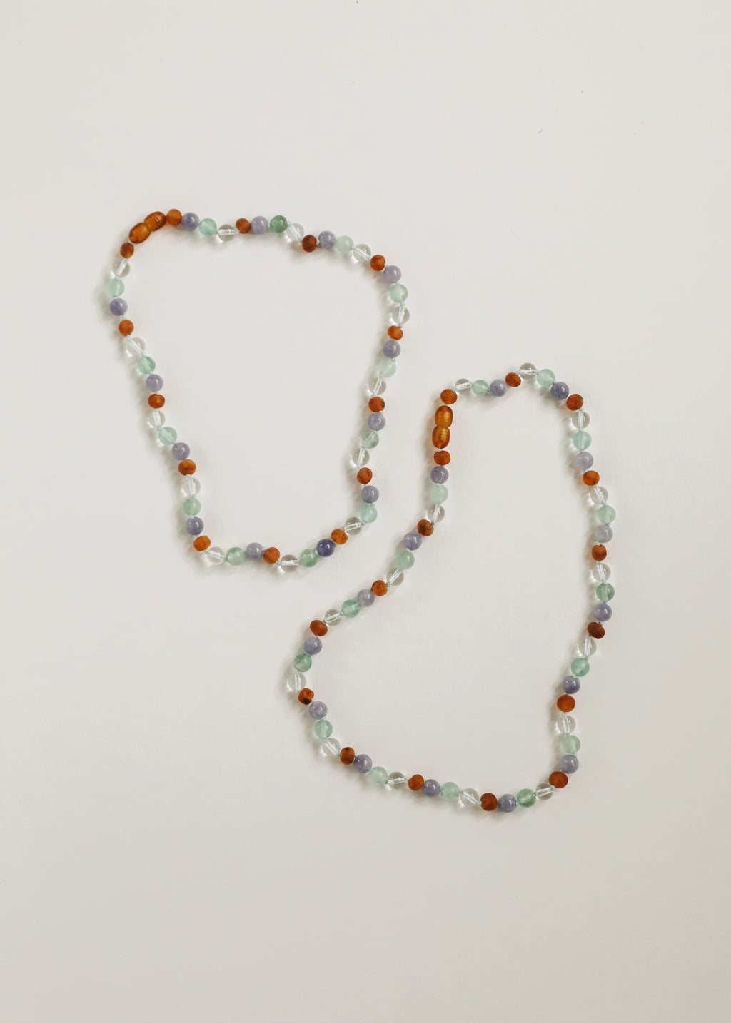 Baltic Sea Amber + Natural Gemstone || Beaded Necklace by CanyonLeaf
