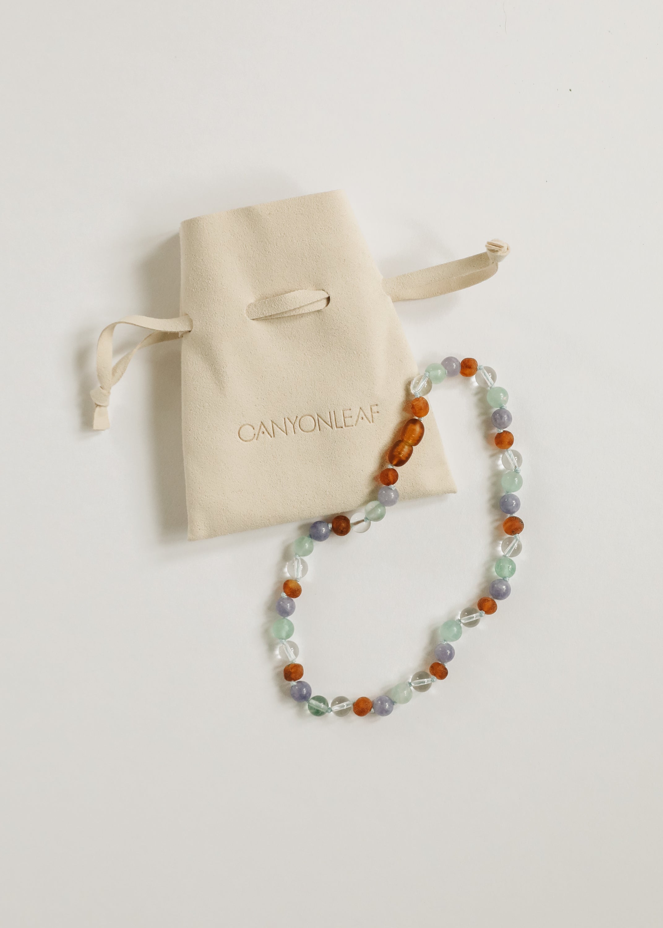 Baltic Sea Amber + Natural Gemstone || Beaded Necklace by CanyonLeaf