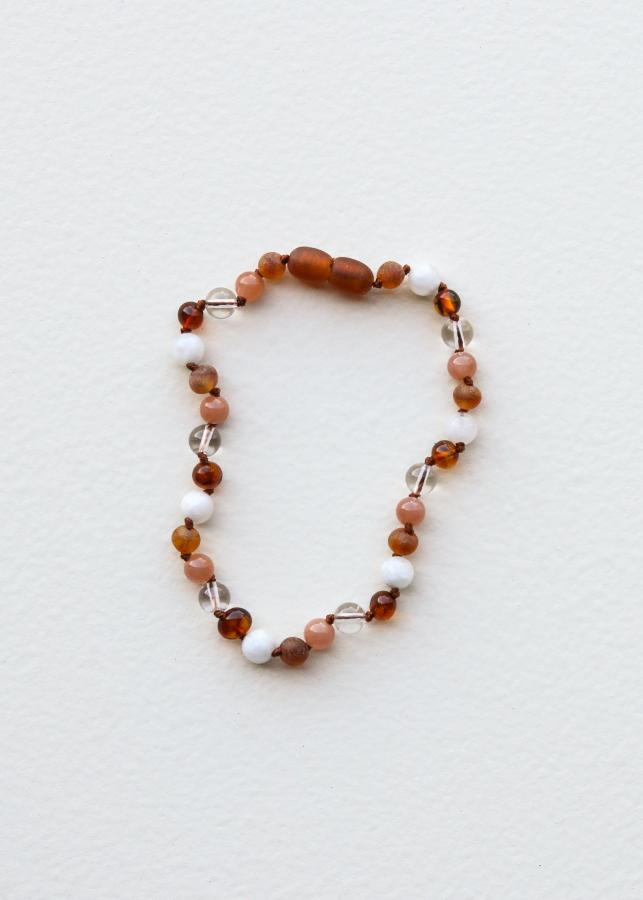 Baltic Sea Amber || Sunstone + Moonstone || Natural Gemstone Necklace by CanyonLeaf