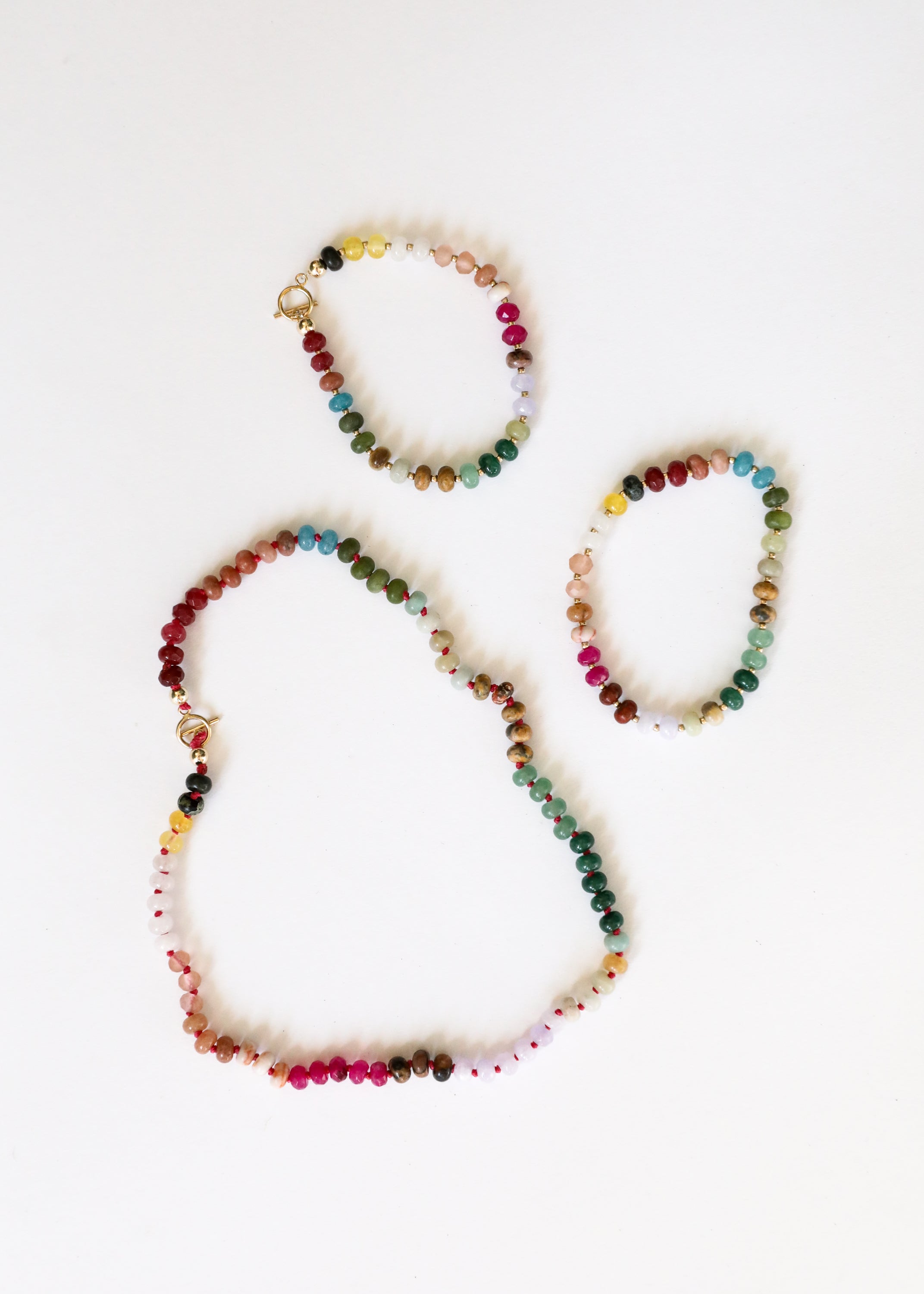 Natural Gemstone Bracelet + 14k Gold Filled Toggle : Sedona by CanyonLeaf