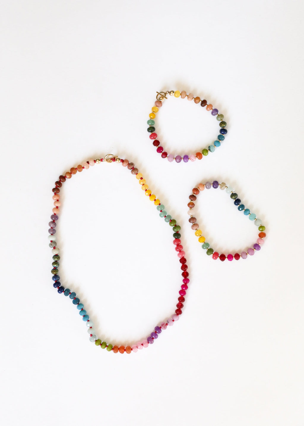 Natural Gemstone Bracelet + 14k Gold Filled Toggle : Gold Rush by CanyonLeaf