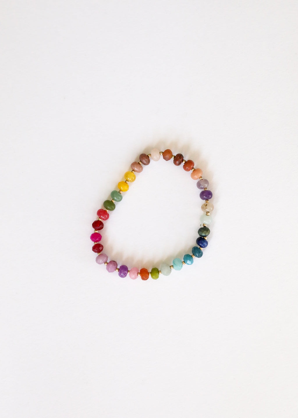 Natural Gemstone Bracelet + 14k Gold Filled Toggle : Gold Rush by CanyonLeaf
