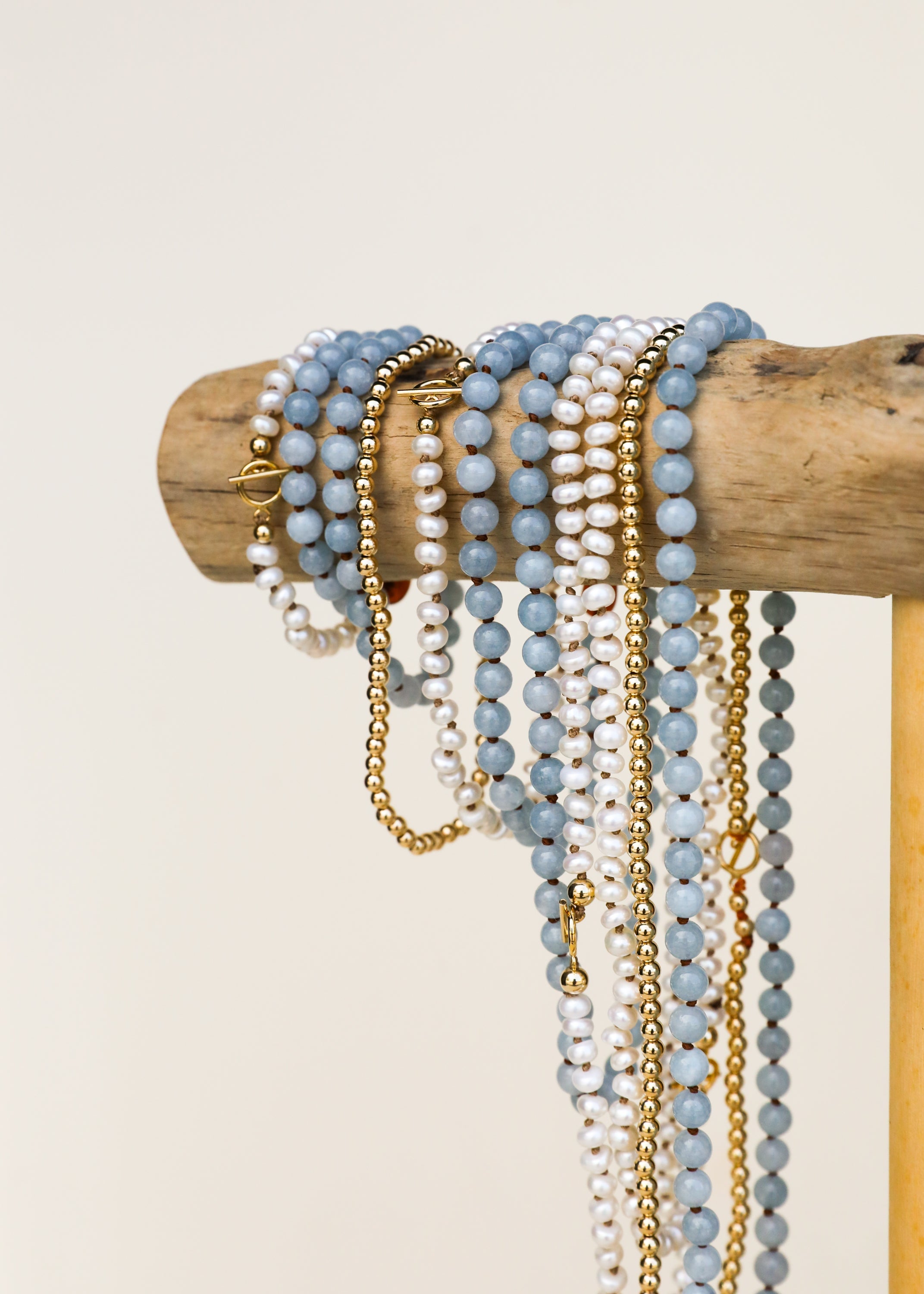 Pure Gemstone + Aquamarine|| Anklet or Bracelet by CanyonLeaf