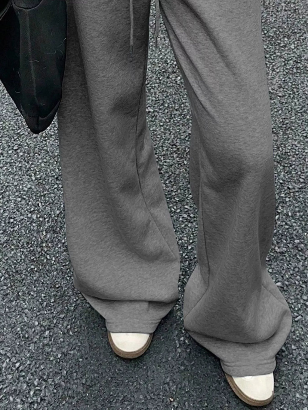 Wide Leg Drawstring Sweatpants by THRIXINE