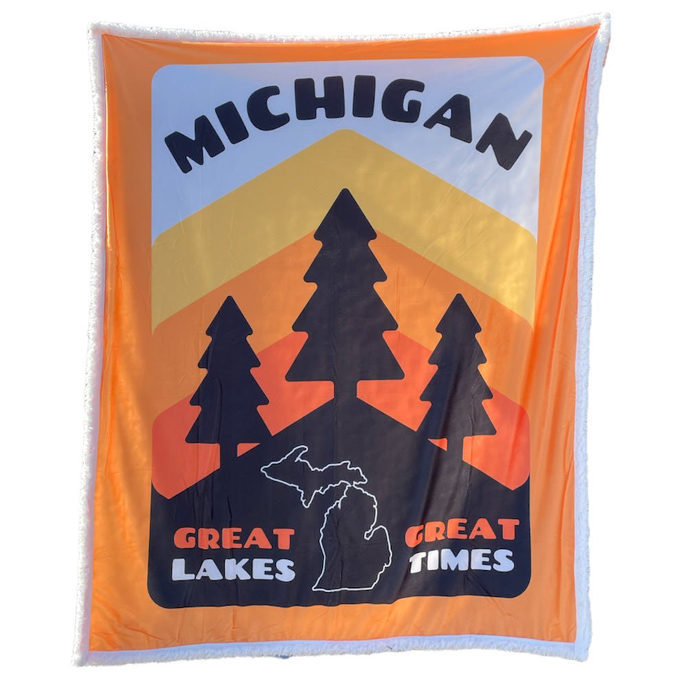 Blanket - Michigan Pines by Detroit Shirt Company