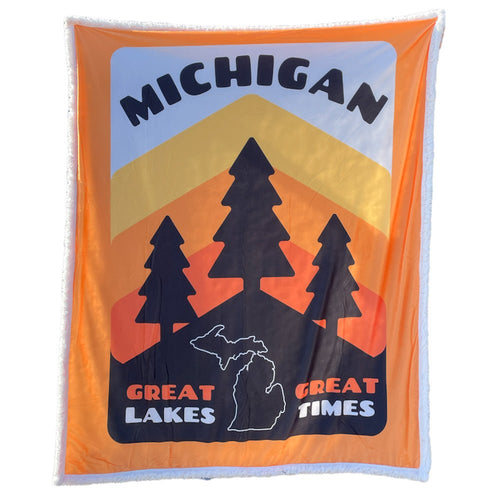 Blanket - Michigan Pines by Detroit Shirt Company