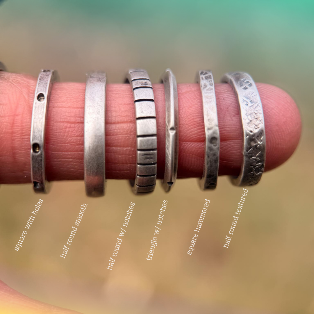 Stacking Rings | Sterling Silver by mend metalworks