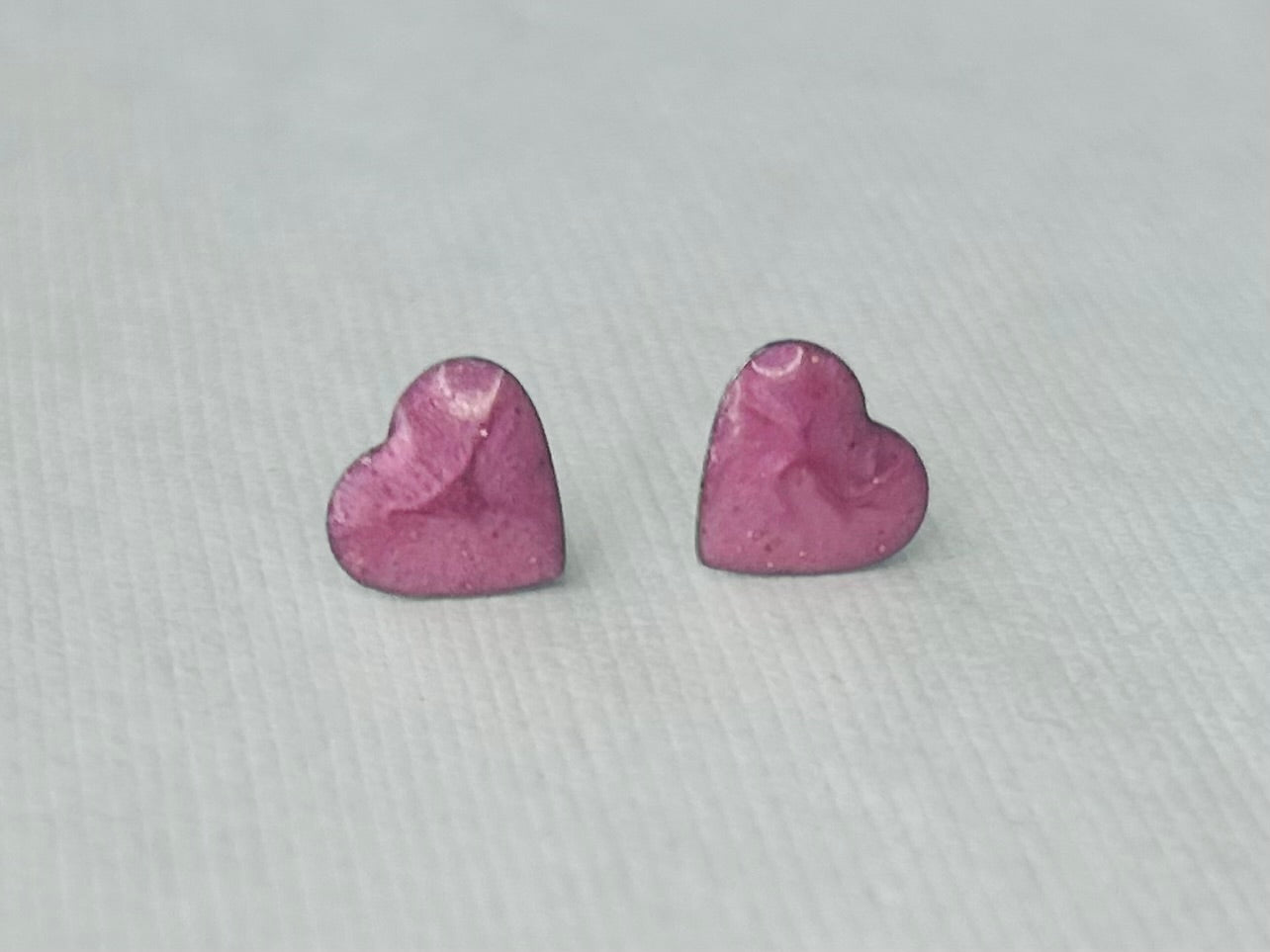 Pink Heart Earrings by West Cove