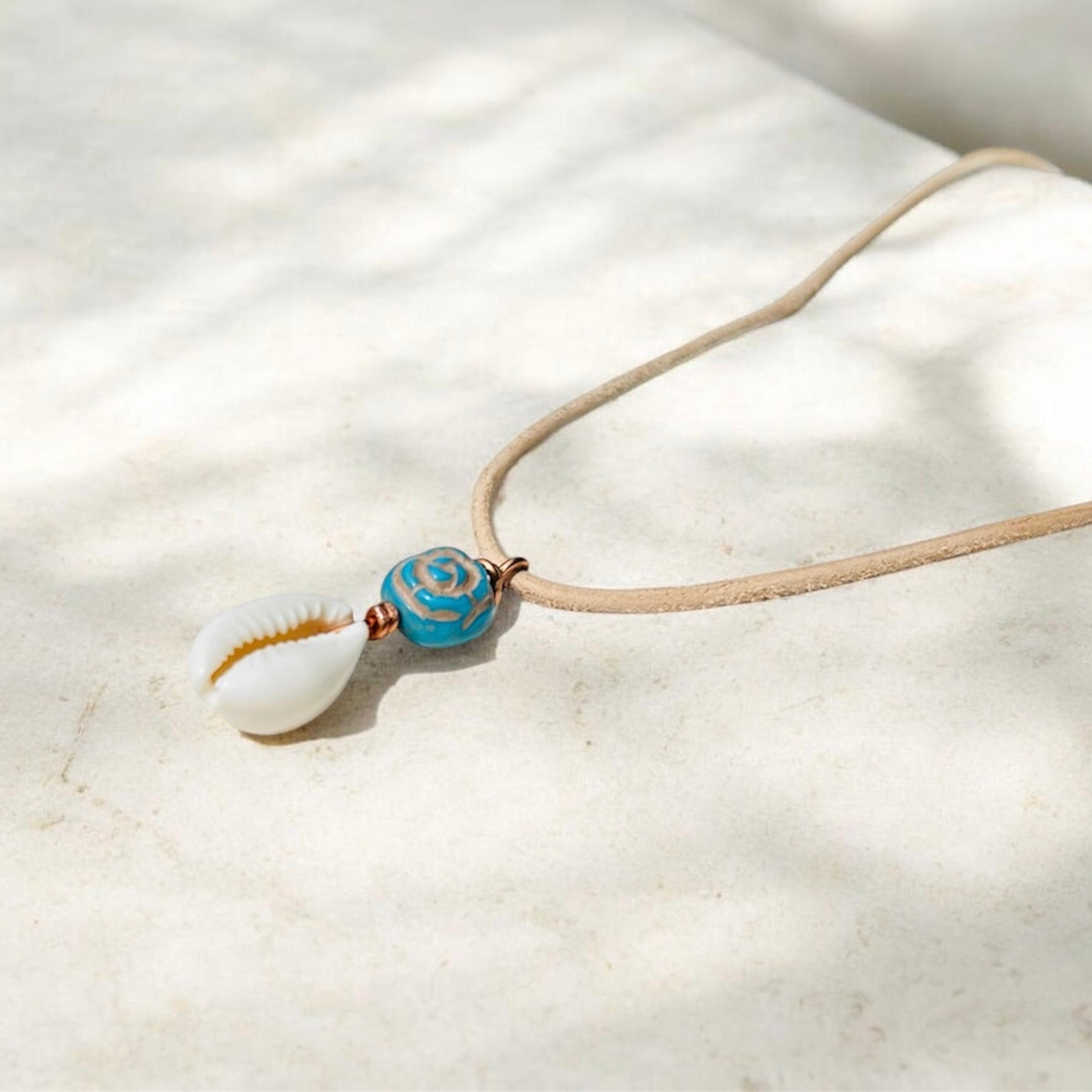 The Vintage Coastal Cowrie Necklace by West Cove