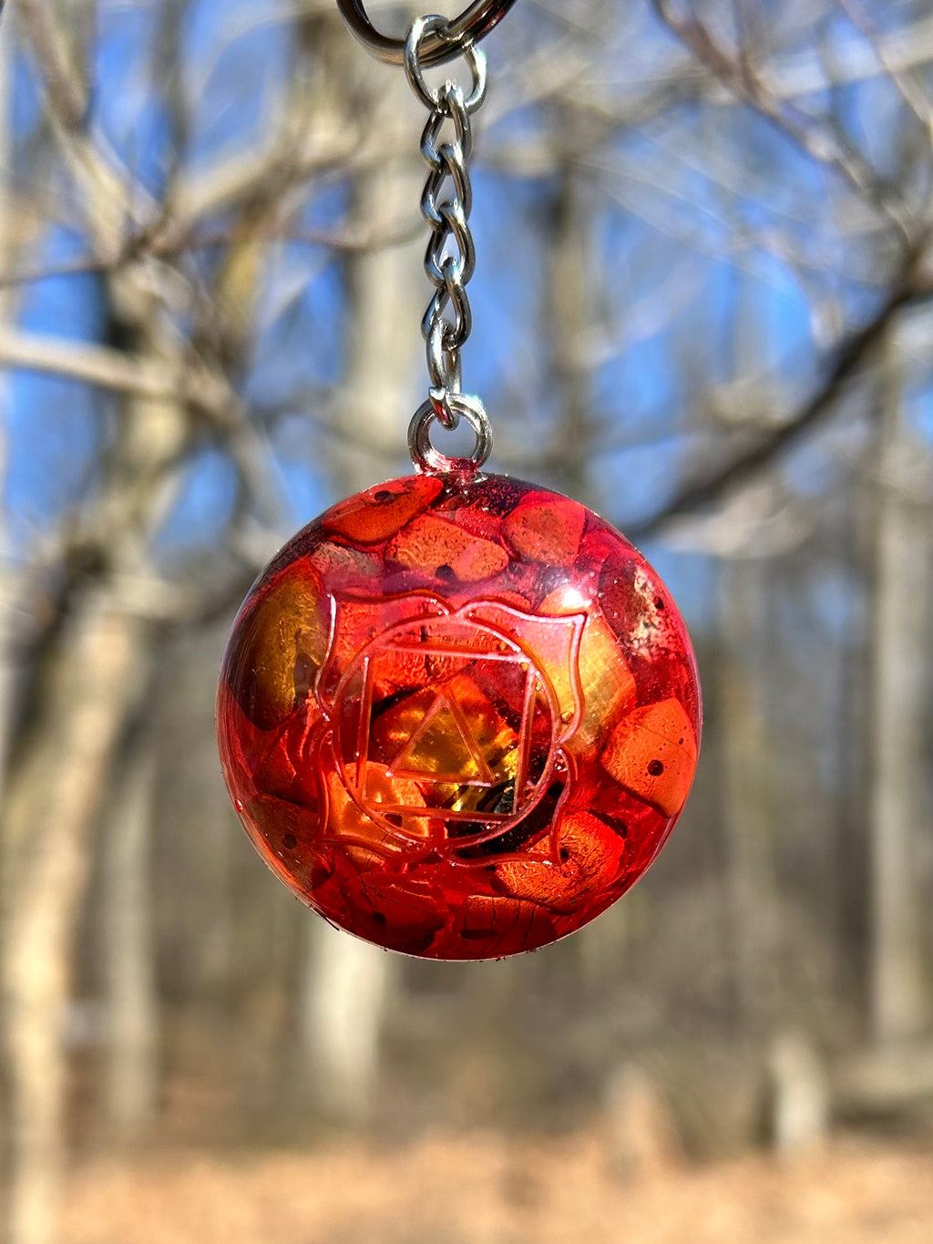 Red jasper - Root Chakra - Self Confidence - keychain