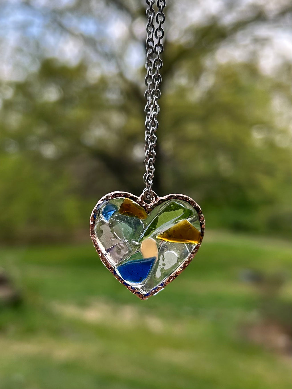Beach Glass Necklace by West Cove