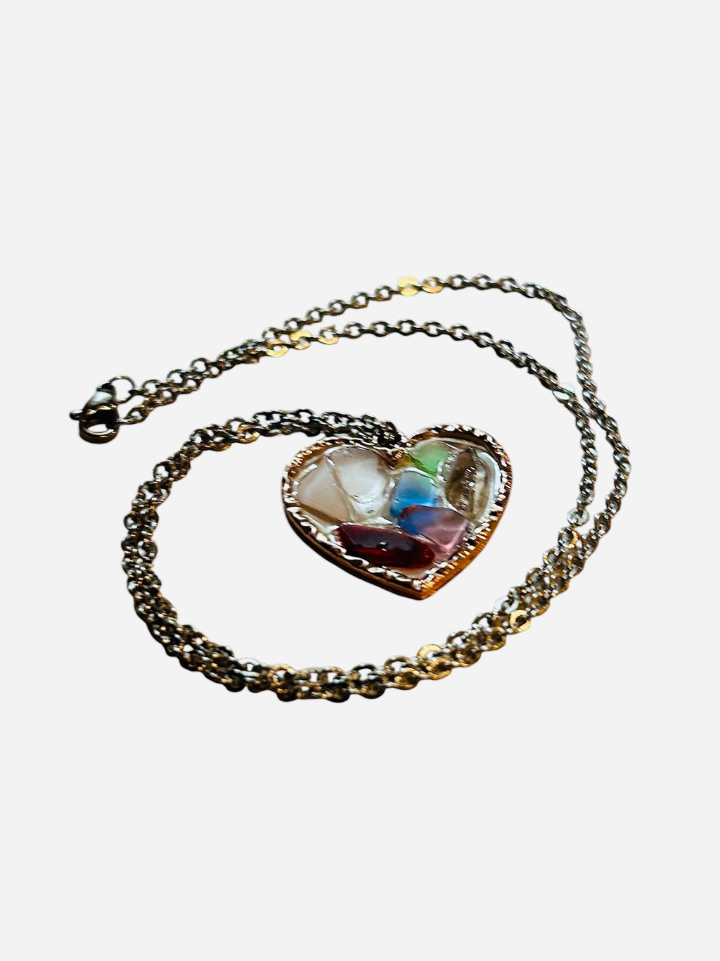 Lake Michigan Beach Glass Necklace by West Cove