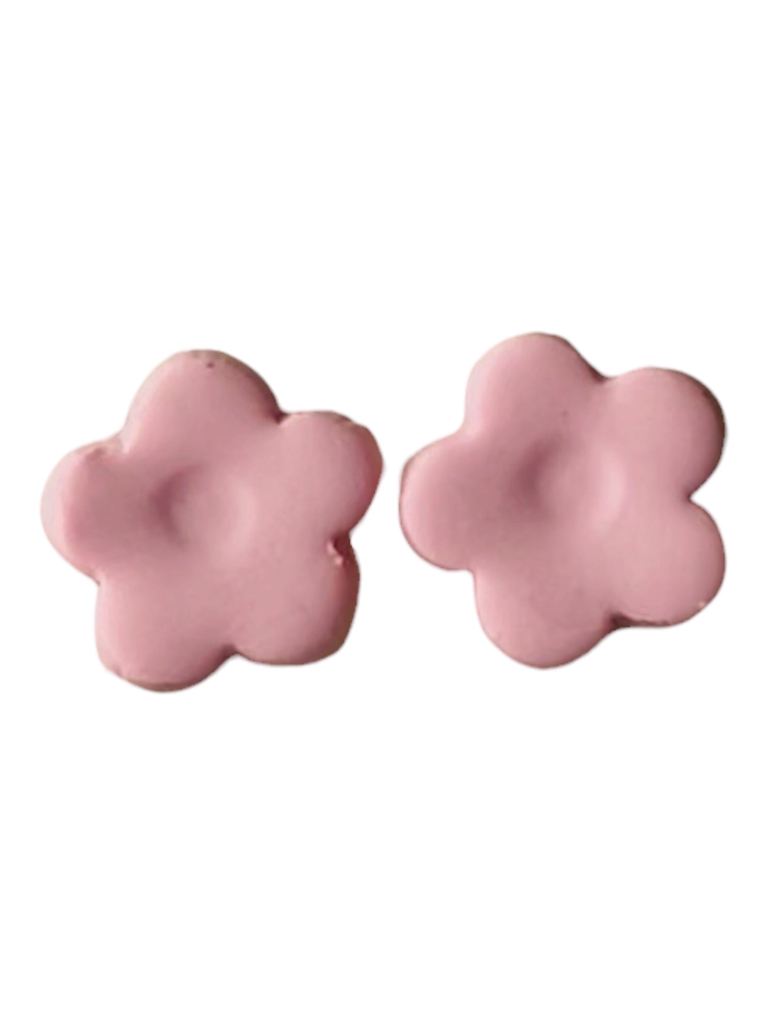 Pink Daisy Earrings | Polymer Clay by West Cove