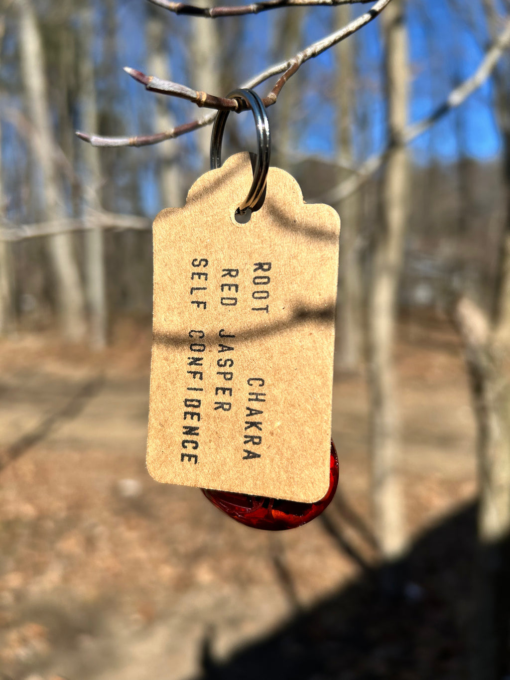 Red jasper - Root Chakra - Self Confidence - keychain