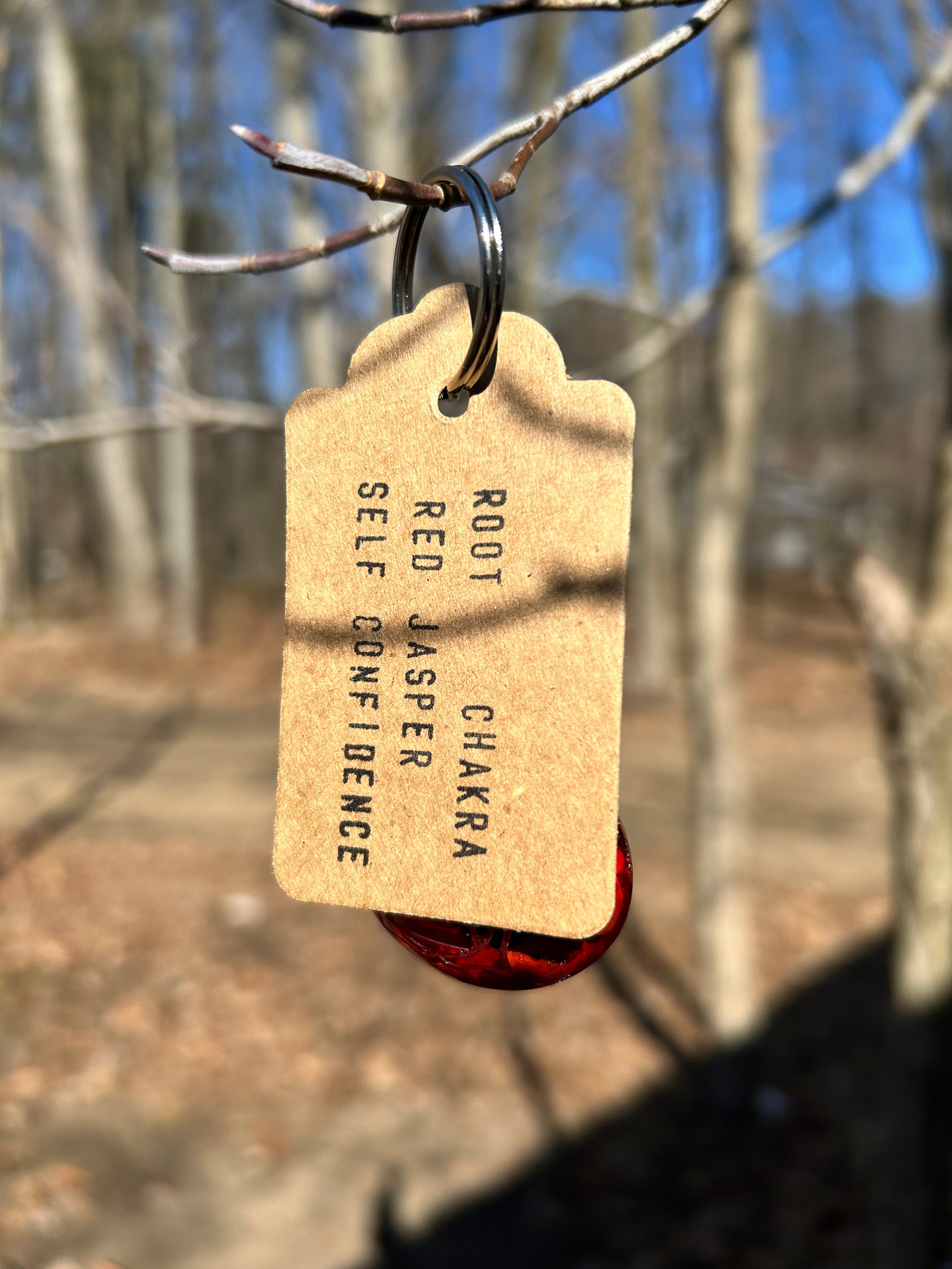 Red jasper - Root Chakra - Self Confidence - keychain