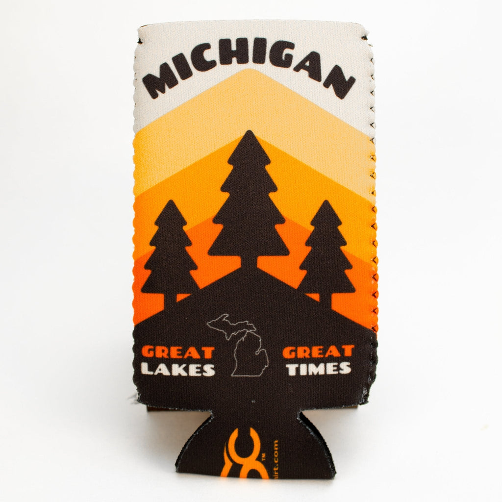 Slim Can Coozie - Michigan Pines by Detroit Shirt Company
