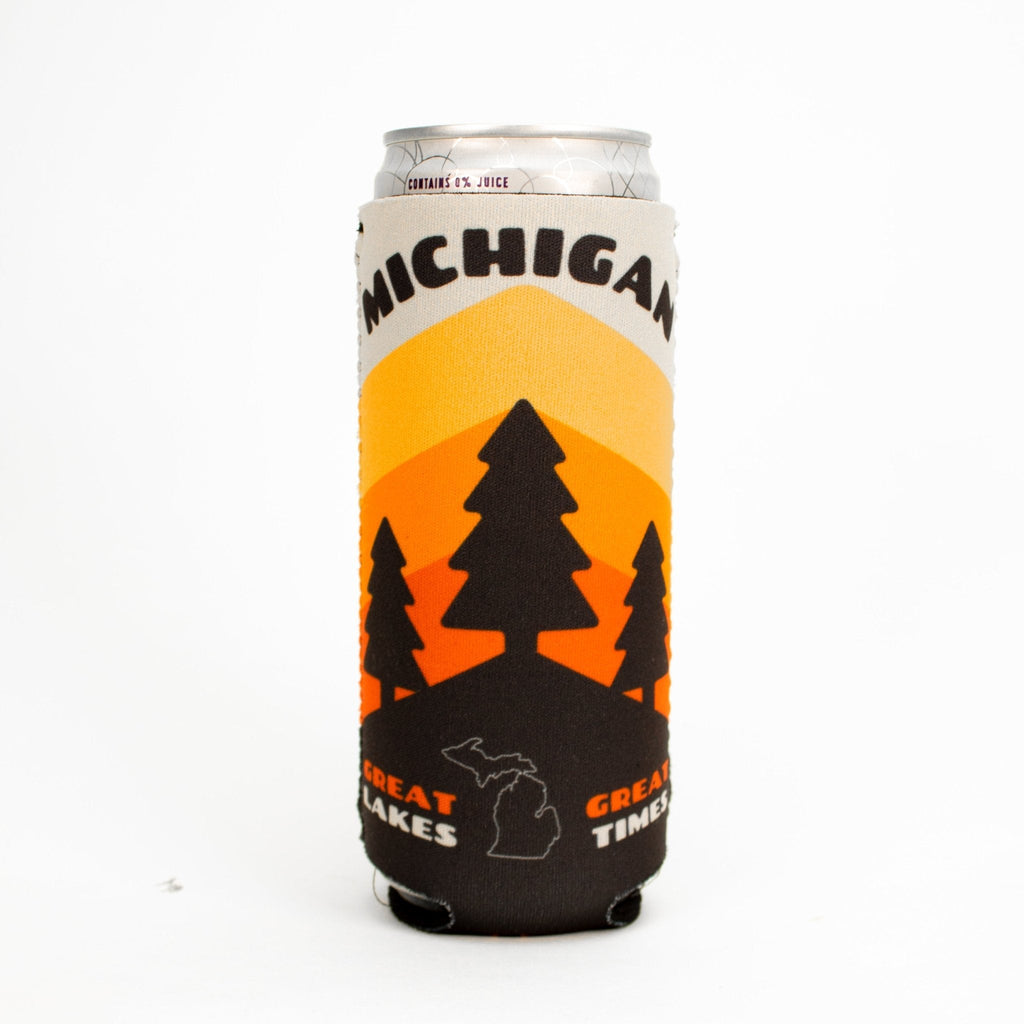 Slim Can Coozie - Michigan Pines by Detroit Shirt Company