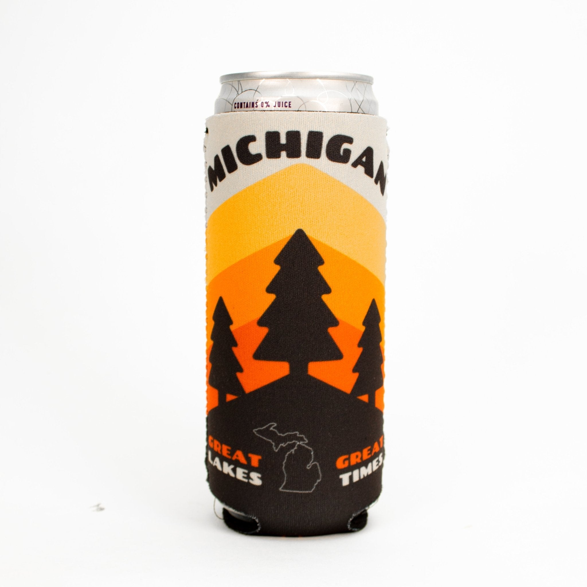 Slim Can Coozie - Michigan Pines by Detroit Shirt Company