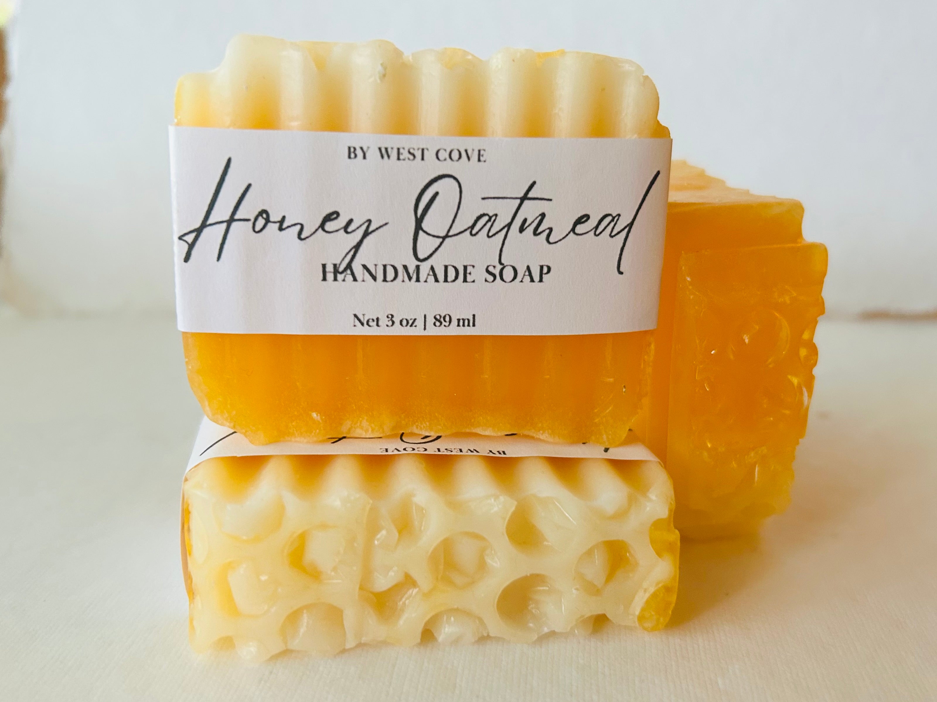 Handmade Soap Bar Honey & Oatmeal by West Cove