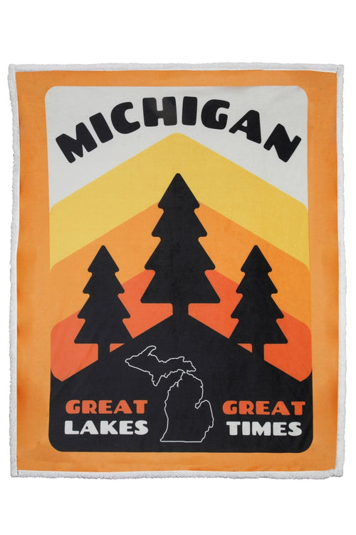 Blanket - Michigan Pines by Detroit Shirt Company