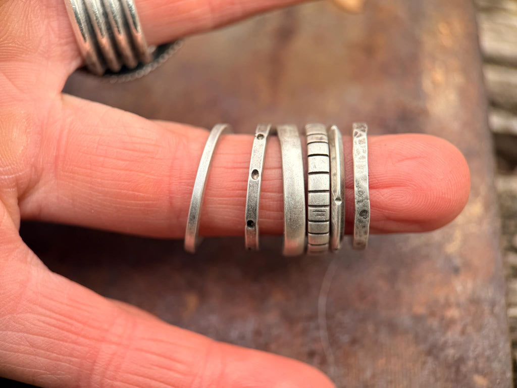 Stacking Rings | Sterling Silver by mend metalworks