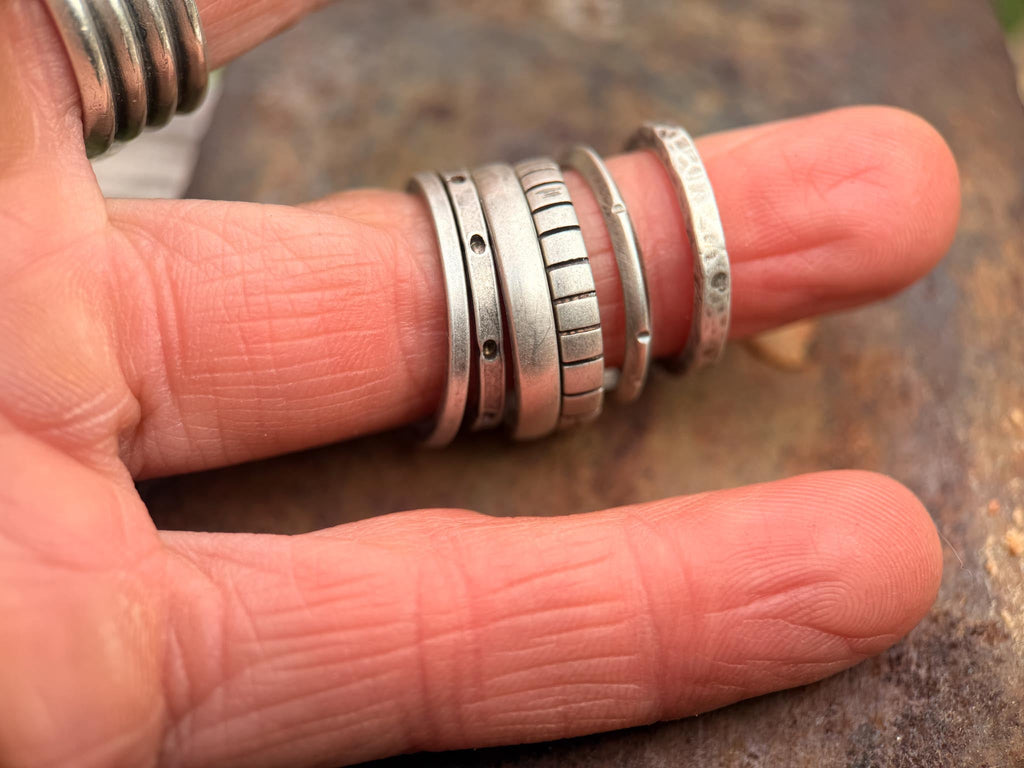 Stacking Rings | Sterling Silver by mend metalworks