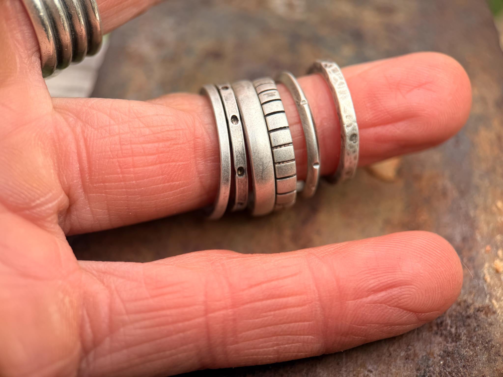 Stacking Rings | Sterling Silver by mend metalworks