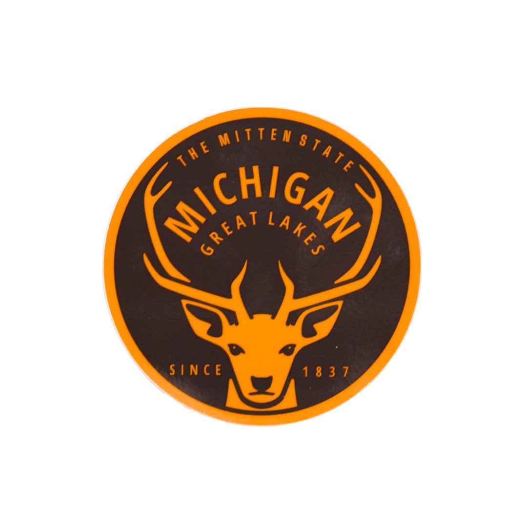 Sticker - Michigan Buck by Detroit Shirt Company