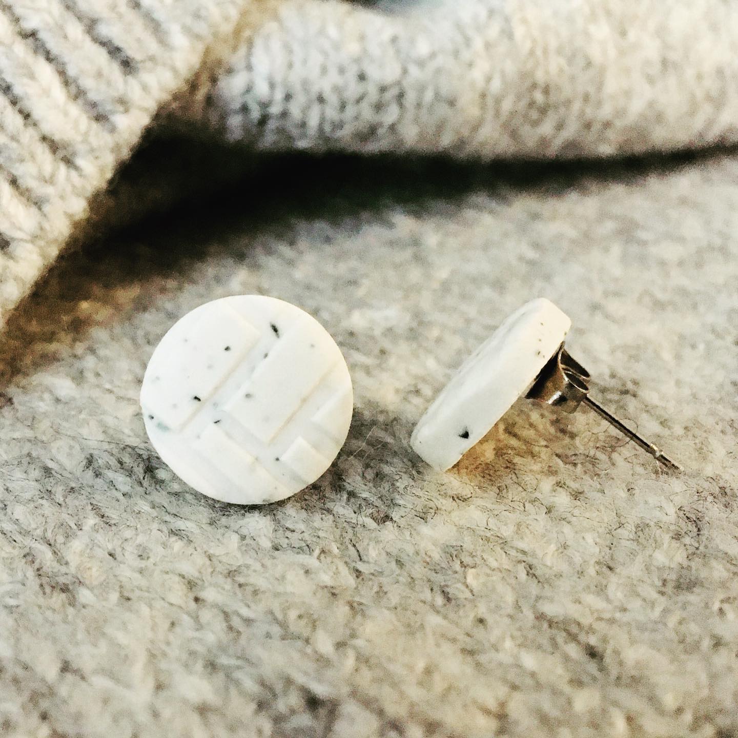 Speckled Clay Earrings