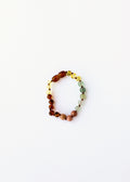 Raw Baltic Sea Amber + Stone Rainbow || Anklet • Bracelet by CanyonLeaf