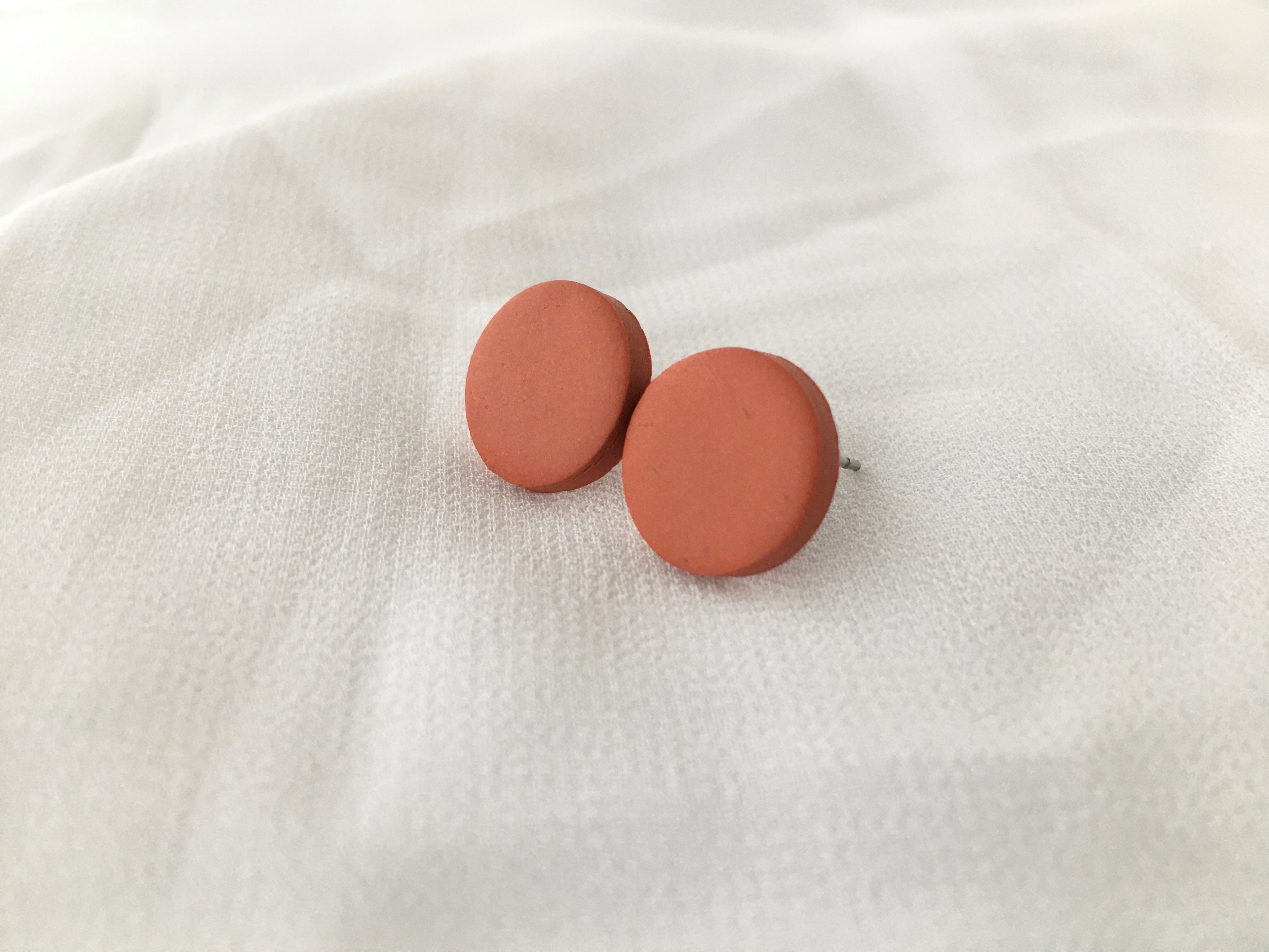 Terracotta Stud Earrings